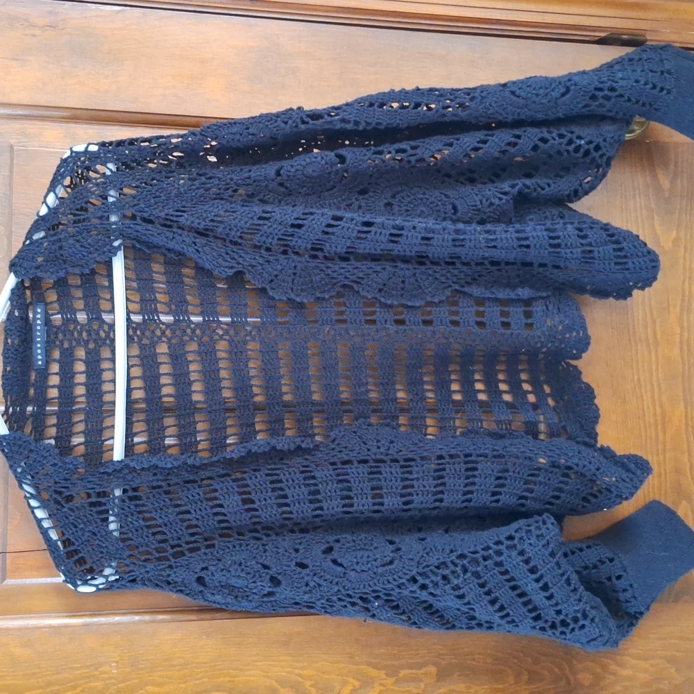Apostrophe Black Crochet Top